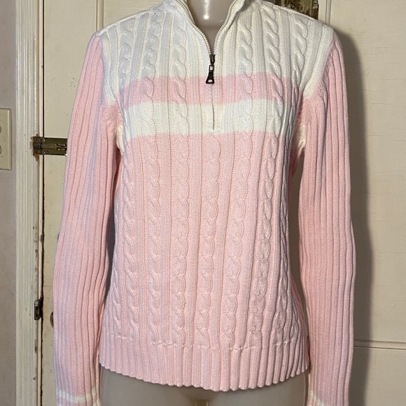 Tommy Hilfiger Vintage 90’s Cable zip neck sweater - Picture 2 of 9